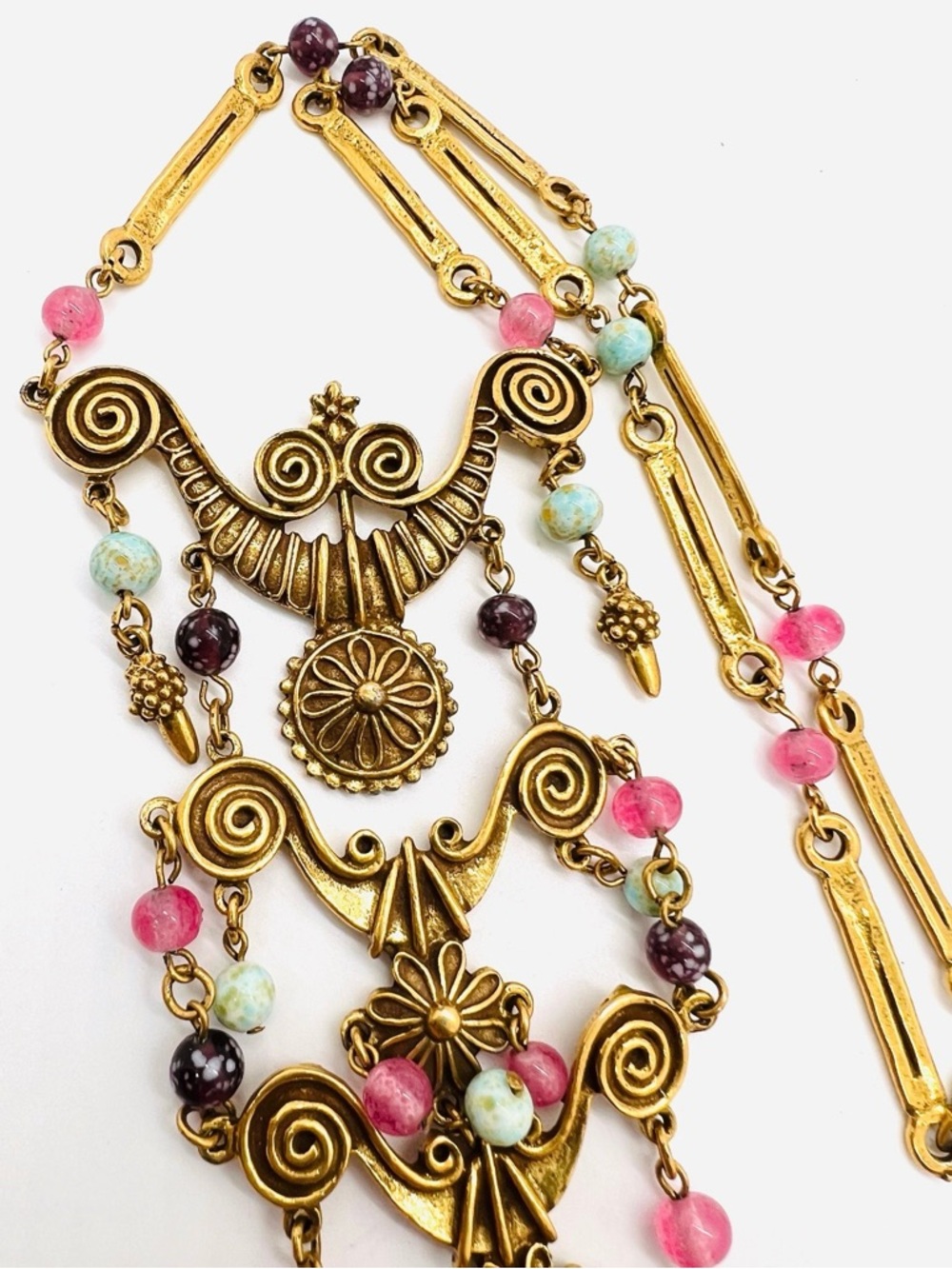 RARE GOLDETTE ETRUSCAN REVIVAL NECKLACE!! - Picture 4 of 16
